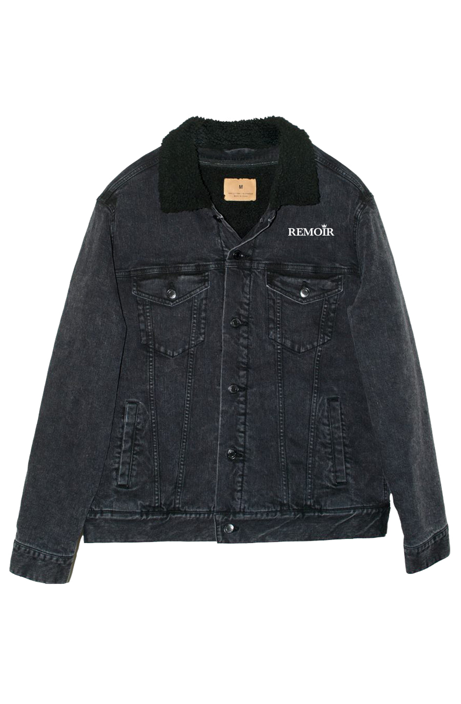Unisex Sherpa Lined Denim Jacket